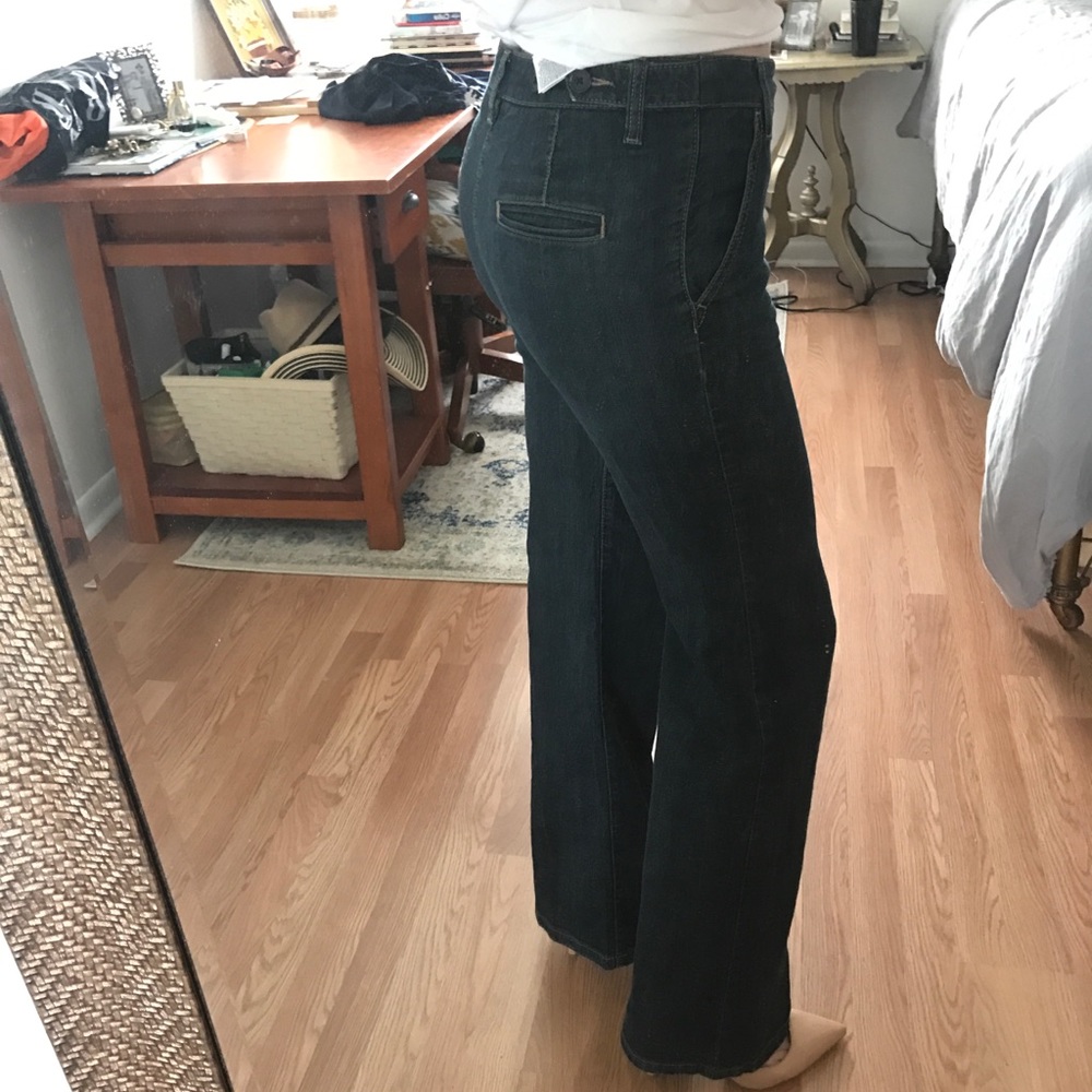 bcbg wide leg trouser jean
